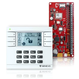 Zestaw GENEVO PRiMA16SET centrala alarmowa   manipulator LCD
