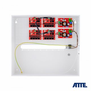ATTE Zestaw IP-17-11-H switch do 17 kamer IP, w obudowie wewnętrznej ABOX-H
