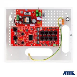 ATTE Zestaw IP-8-20-E switch do 8 kamer IP, w obudowie wewnętrznej ABOX-E