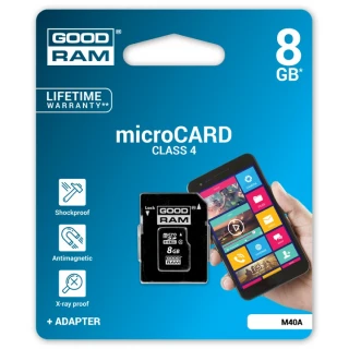 GOODRAM KARTA PAMIĘCI MICROSD SDHC 8 GB