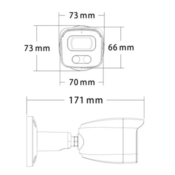 Kamera tubowa IP 5Mpx MSJ-IP-7502G2-PRO-5MP III, IR do 25m, obiektyw 2.8mm 