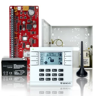 Zestaw GENEVO PRiMA64SET LTE Ready centrala alarmowa + manipulator LCD + obudowa + antena + akumulator